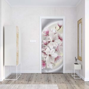 GLIX Fototapeta na dveře - Adult Mural Wallpaper Modern Modern Flowers, Nature, and Swirls | 91x211 cm