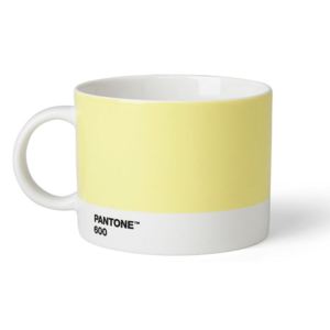 Světle žlutý hrnek na čaj Pantone 600, 475 ml