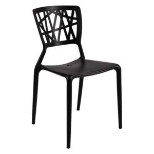 Jídelní židle Bush inspirovaná Viento chair černá