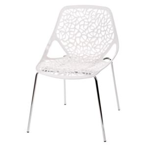 Jídelní židle čepele inspirovaná Caprice bílá