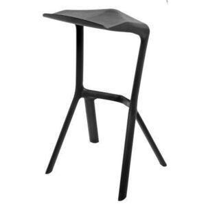 Barová židle MU inspirovaná Miura černá