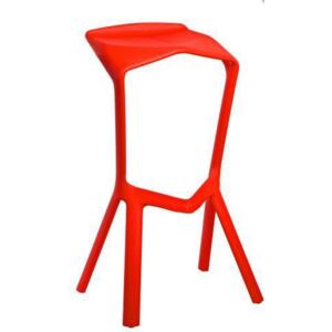 Barová židle MU inspirovaná Miura červená