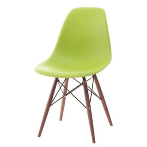 Jídelní židle P016W PP inspirovaná DSW dark zelená