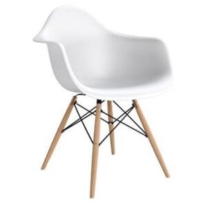 Jídelní židle P018W PP inspirovaná DAW bílá