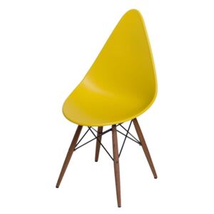 Jídelní židle Rush DSW dark žlutá