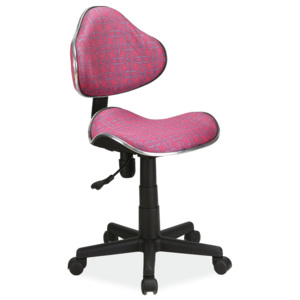 Dětská kancelářská židle s růžovým vzorem KN045