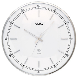 Designové nástěnné hodiny 5608 AMS řízené rádiovým signálem 40cm