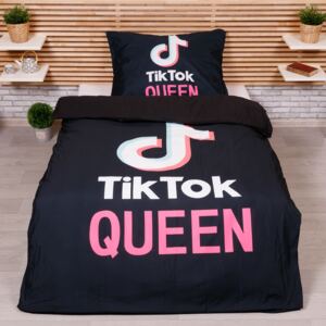 TOP Microtop povlečení s moderním vzorem TikTok 140x200+70x90 - TikTok Queen