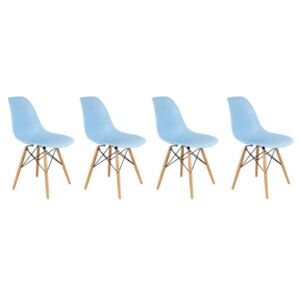 Ekspand Sada modrých židlí skandinávský styl CLASSIC 3 + 1 ZDARMA!