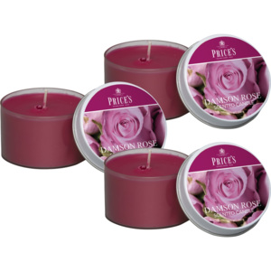 Price´s FRAGRANCE vonné svíčky Purpurová růže 123g 3ks