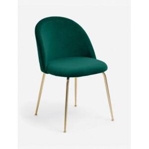 IVONNA ZAMAT GOLD čalouněná židle zelená