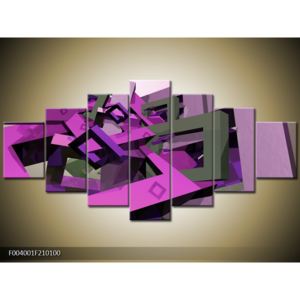 Moderní obraz - fialová šedá (F004001F210100)