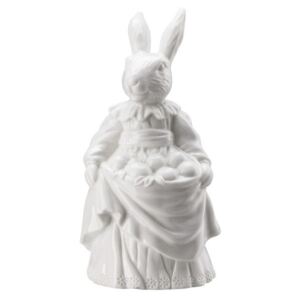 Rosenthal velikonoční figurka paní Zajícová s vajíčky, Easter Bunny Friends, 13,3 cm, bílá