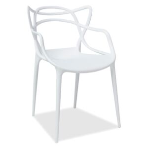 Jídelní židle - TOBY, různé barvy na výběr Sedák: bílý (plast)