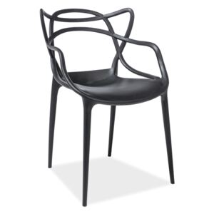 Jídelní židle - TOBY, různé barvy na výběr Sedák: černý (plast)