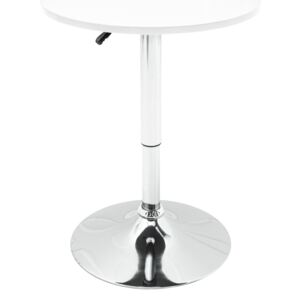 Demsa home Barový stolek NOLEM, 60x70-91x60 cm, Bílý