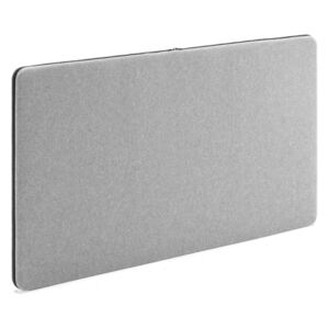 AJ Produkty Nástěnka - akustický panel Zip Calm, 1200x650 mm, černý zip, světle šedá