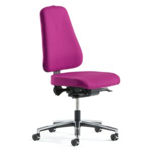 AJ Produkty Kancelářská židle Brighton, asynchronní mechanika, fialová, chromovaný kříž