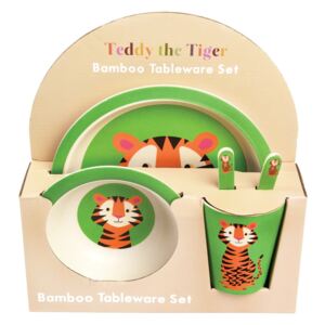 Sada dětského bambusového nádobí Rex London Teddy the Tiger