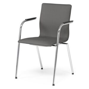 AJ Produkty Konferenční židle Whistler, s područkami, tmavě šedá