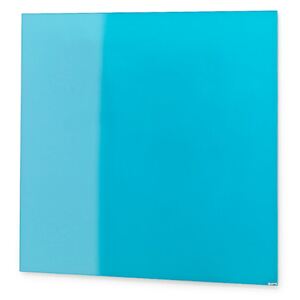 AJ Produkty Skleněná magnetická tabule, 300x300 mm, světle modrá