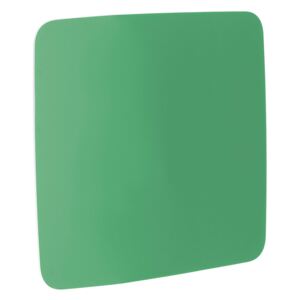 AJ Produkty Skleněná magnetická tabule, kulaté rohy, 1000x1000 mm, zelená