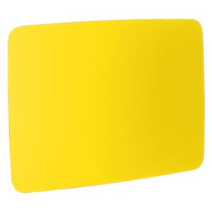 AJ Produkty Skleněná magnetická tabule, kulaté rohy, 1500x1000 mm, žlutá