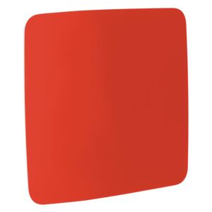 AJ Produkty Skleněná tabule, kulaté rohy, 1000x1000 mm, pastelově červená