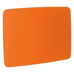 AJ Produkty Skleněná tabule, kulaté rohy, 1500x1000 mm, pastelově oranžová