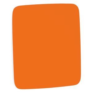 AJ Produkty Skleněná tabule, kulaté rohy, 500x500 mm, pastelově oranžová