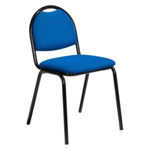 AJ Produkty Jídelní židle Warren, textilní potah, modrá, černá