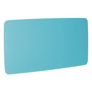 AJ Produkty Skleněná magnetická tabule, kulaté rohy, 2000x1000 mm, světle modrá
