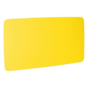 AJ Produkty Skleněná magnetická tabule, kulaté rohy, 2000x1000 mm, žlutá