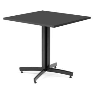AJ Produkty Kavárenský stolek Sanna, 700x700 mm, HPL, černá/černá