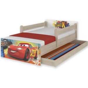 SKLADEM: Dětská postel MAX se šuplíkem Disney - AUTA 200x90 cm