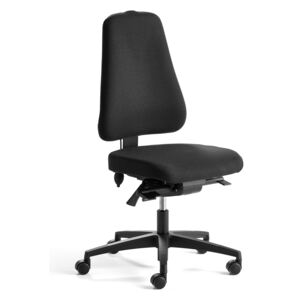 AJ Produkty Kancelářská židle Brighton, asynchronní mechanika, černá, černý kříž