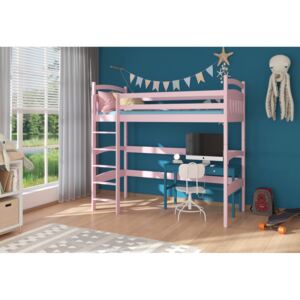 Expedo Dětská postel TIESTO + matrace, 80x180, růžová