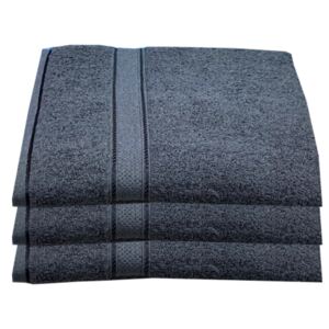 Froté ručník 50x100 Jednobarevný šedá