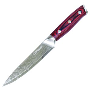KATFINGER | Damaškový nůž univerzální 5" (12,9cm) | červený | KF206