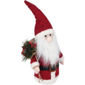 LED Santa se svítícím nosem, 41 cm, na baterie