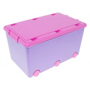 Tega Baby Dětský úložný box na kolečkách - fialový