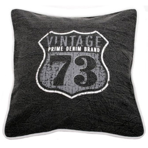 Dekorativní polštář Vintage, 45 cm, černá - Danish Style