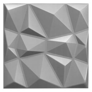 Wall Art Decor ®, 500 x 500 mm, G.001_s, Obklad 3D EPS extrudovaný polystyren Diamant šedý