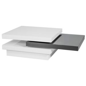 Casarredo Konferenční stolek TRISTA rozkládací bílo-šedý