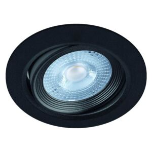 Vestavné bodové osvětlení MONI LED C, 5W, teplá bílá, 8,8cm, kulaté, černé