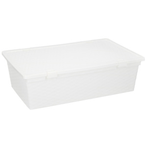 Úložný box Timelife 30 litrů bílý