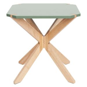 Mátově zelený příruční stolek Leitmotiv Mister, 45 x 45 cm