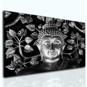 InSmile Obraz Buddha silver 120x80 cm
