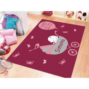 GDmats © GDmats© personalizovaný Baby koberec -kočárek2, Rozměr 70 x 100 cm, Druh zakončení S obšitím, Materiál GD 550 Klasik