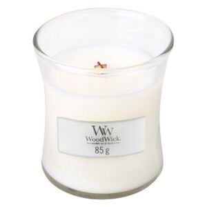 Woodwick Vonná svíčka váza White Teak 85 g